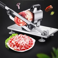 high quality stainless steel manual frozens meats slicer mutton ham beef cutter cutting machine kitchen supplies
