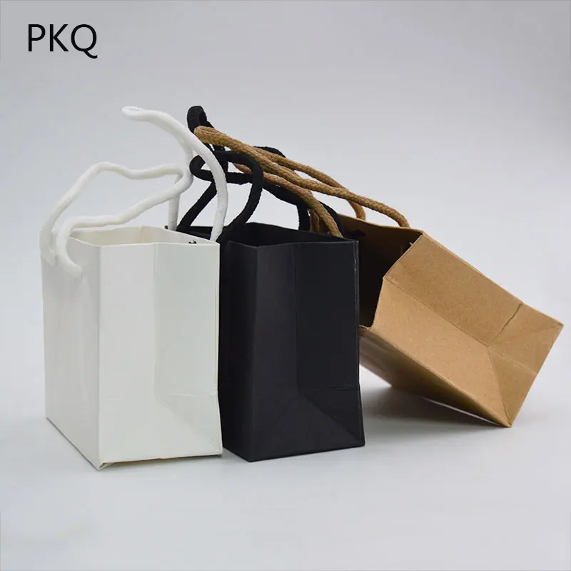 50 шт. 15*6*12 см Горячая белая/черная/коричневая Подарочная коробка из крафт бумаги