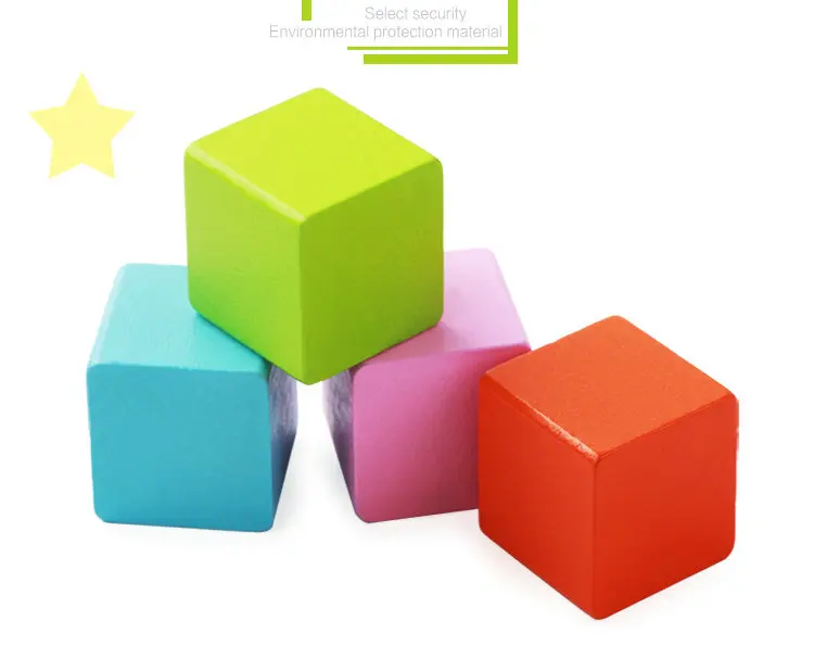 Бесплатная доставка 50 шт Дерево высокого качества цветные геометрические формы