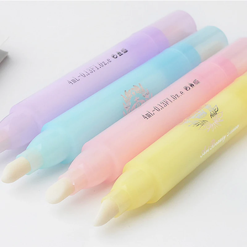 

4 Colors Nail Cleansing Pen Gel Nail Polish Remover Polish Remove Pen Polish Corrector Pens Cleaning Eraser UV Manicure Tool