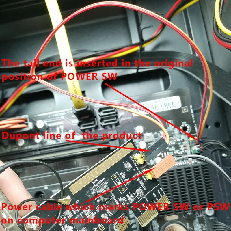 Пульт дистанционного управления Mini PCI-E для настольного ПК карта переключения Wi-Fi