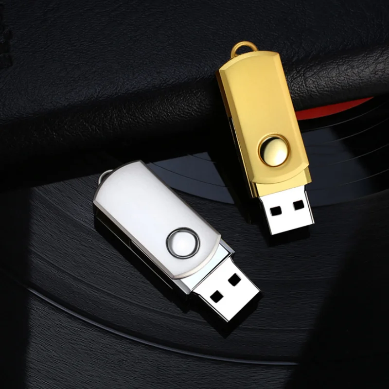 Модный металлический флэш-накопитель мини-флешка USB объемом 64 ГБ 32 8 4 Гб с