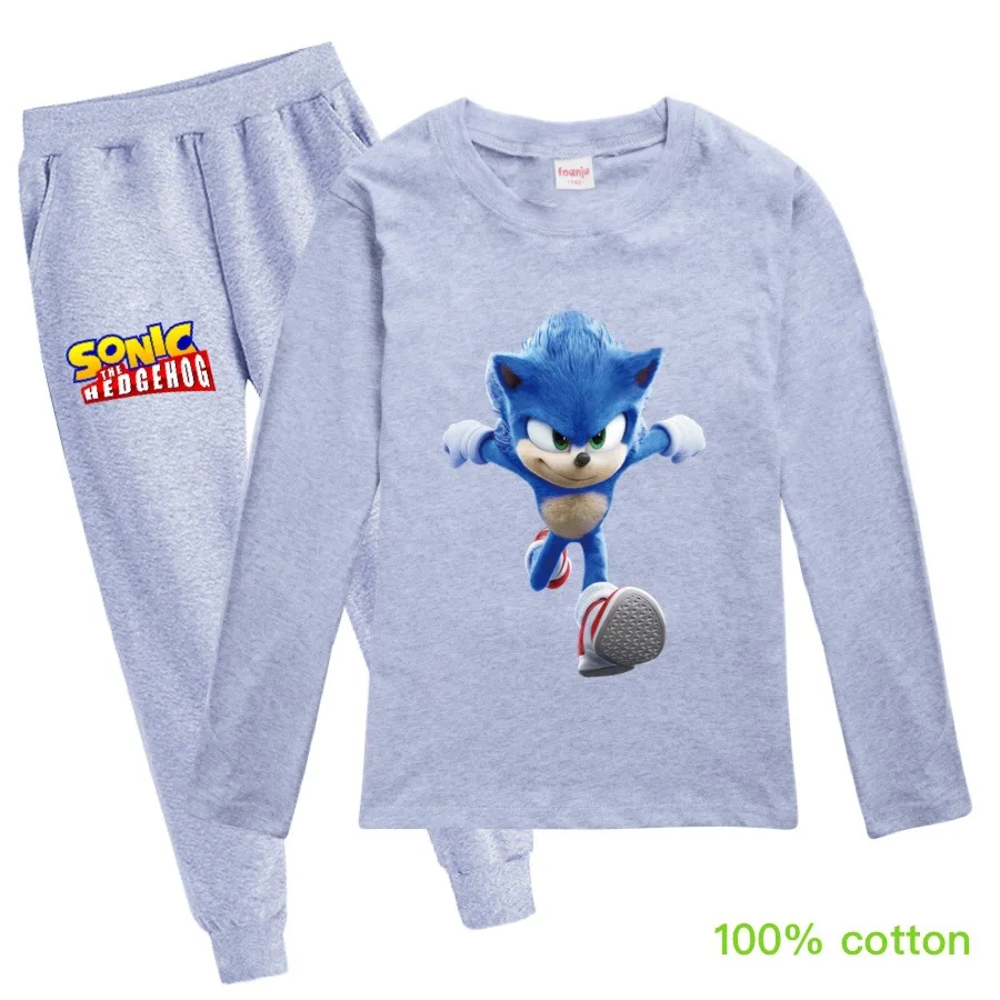 Новинка 2021 пижамный комплект для маленьких детей хлопковая футболка с длинным