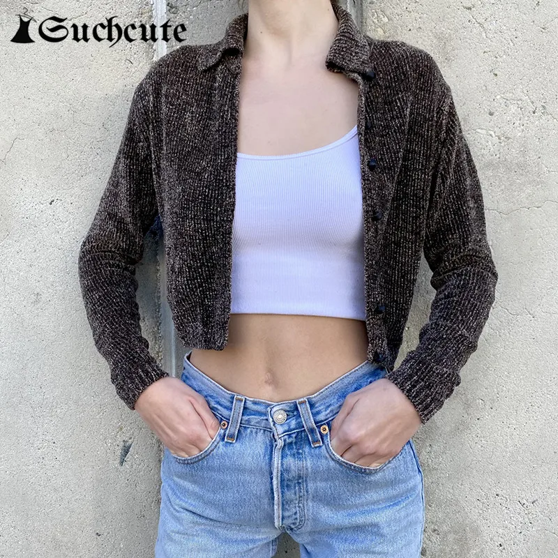 

Женская однотонная короткая куртка в стиле Харадзюку, осенне-зимняя верхняя одежда с длинным рукавом