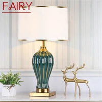 fairy ceramic desk lamp dimmer led contemporary luxury table light for home living room