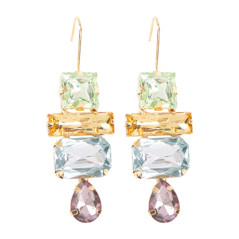 Элегантные Кристальные Сережки для женщин серьги с золотым жемчугом роскошные