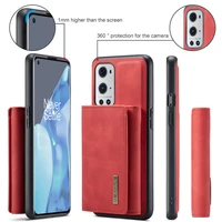 case for oneplus 9 pro 9r leather flip luxury magnetic wallet phone case for credit card protective shockproof stand full cover