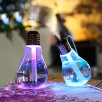 400ml bulb humidifier creative ultrasonic colorful light night lamp essential oil aromatherapy diffuser micro landscape atomizer