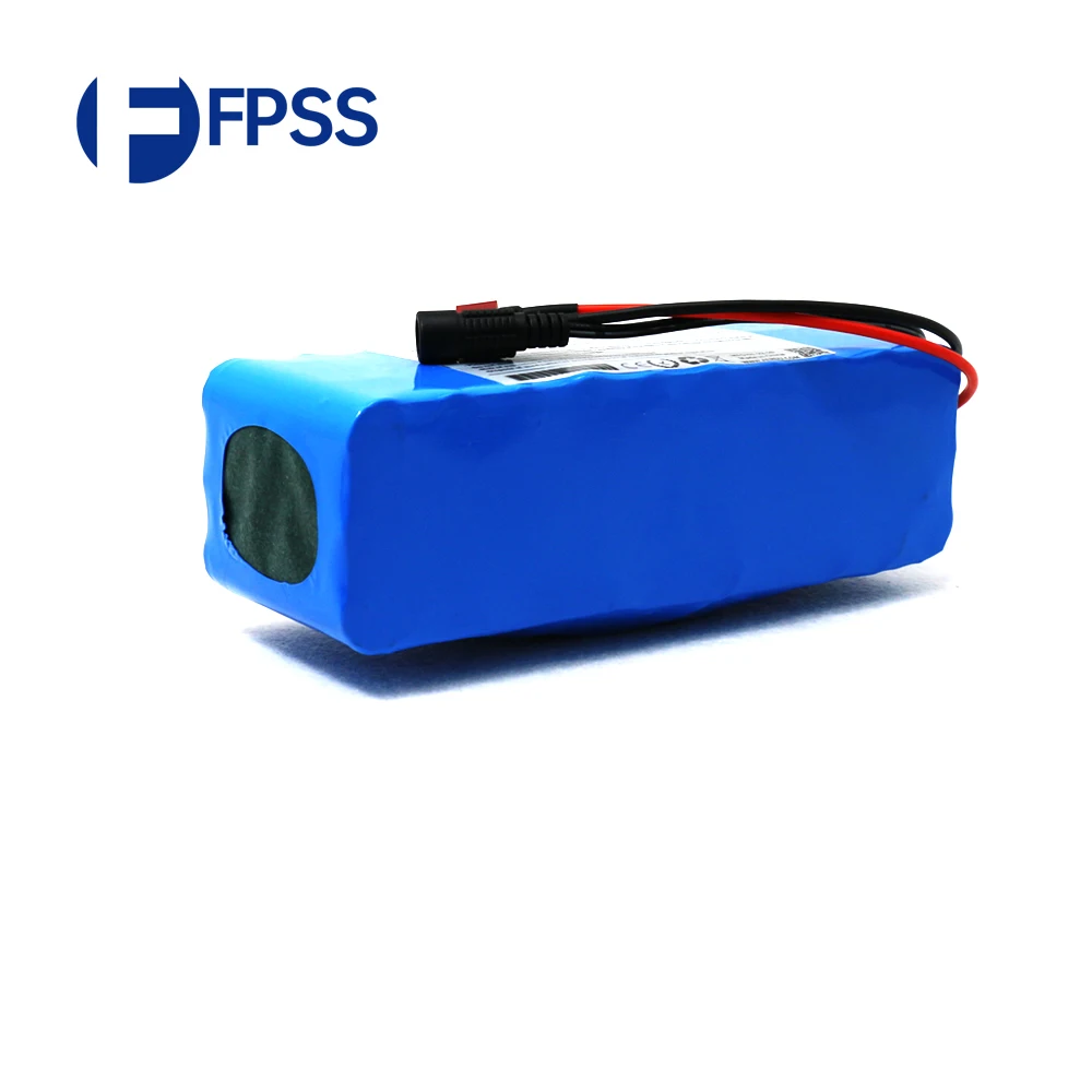 

FPSS 36V 9Ah 10S3P li-ion rechargeable battery pack electric scooter 500watt vehicle ebike motor T plug DC5521 20A BMS