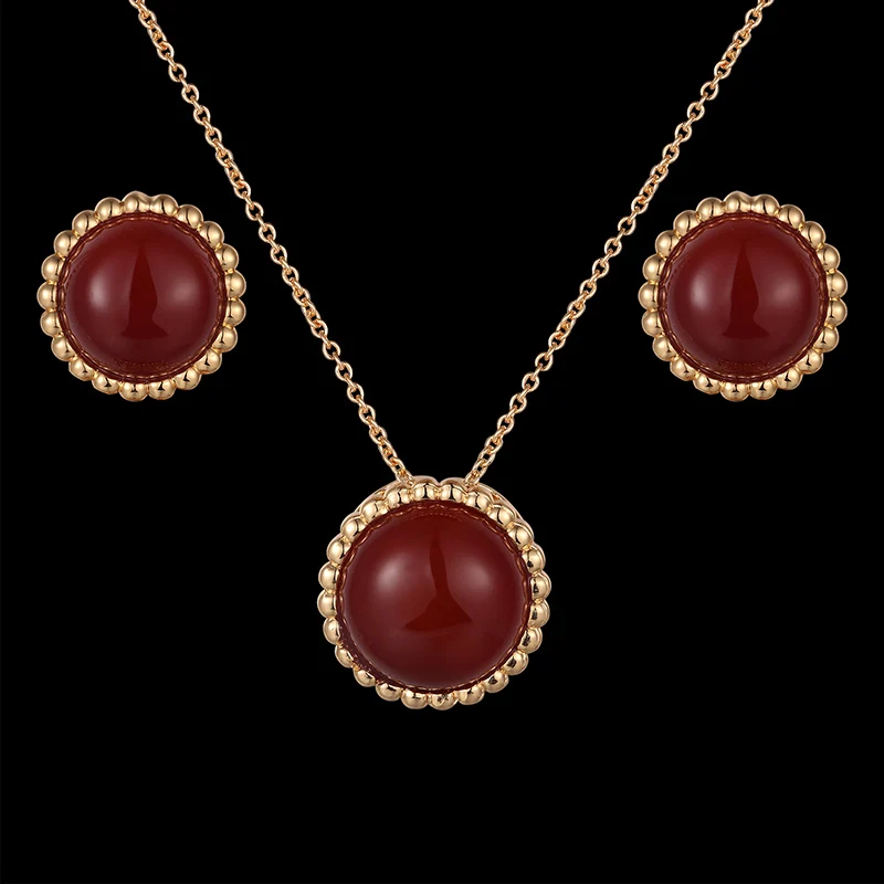 Бренд Lanruisha простое ожерелье и серьги ювелирный набор искусственный хороший