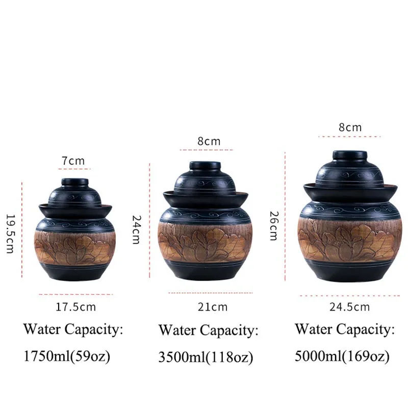 Винтажные керамические банки для солений домашний ресторан маринованная