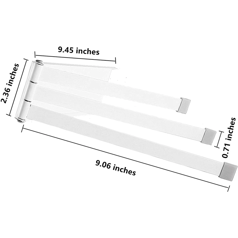 

Swing Towel Holder Rack, Wall Mounted Towel Bar Swivel with 3-Arm for Bathroom Kitchen Storage Dish Towel Rack
