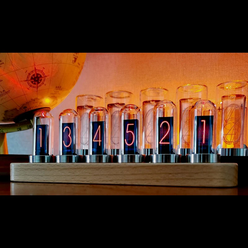 Новый дизайн IPS псевдо светящаяся трубка часы ритм уровень измеритель настольные