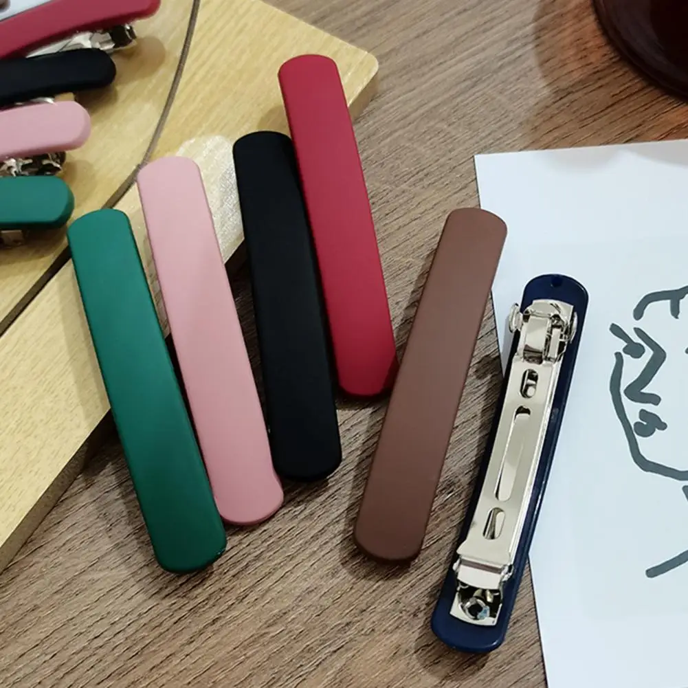 Заколка для волос в стиле ретро Женская декоративная эластичная однотонная