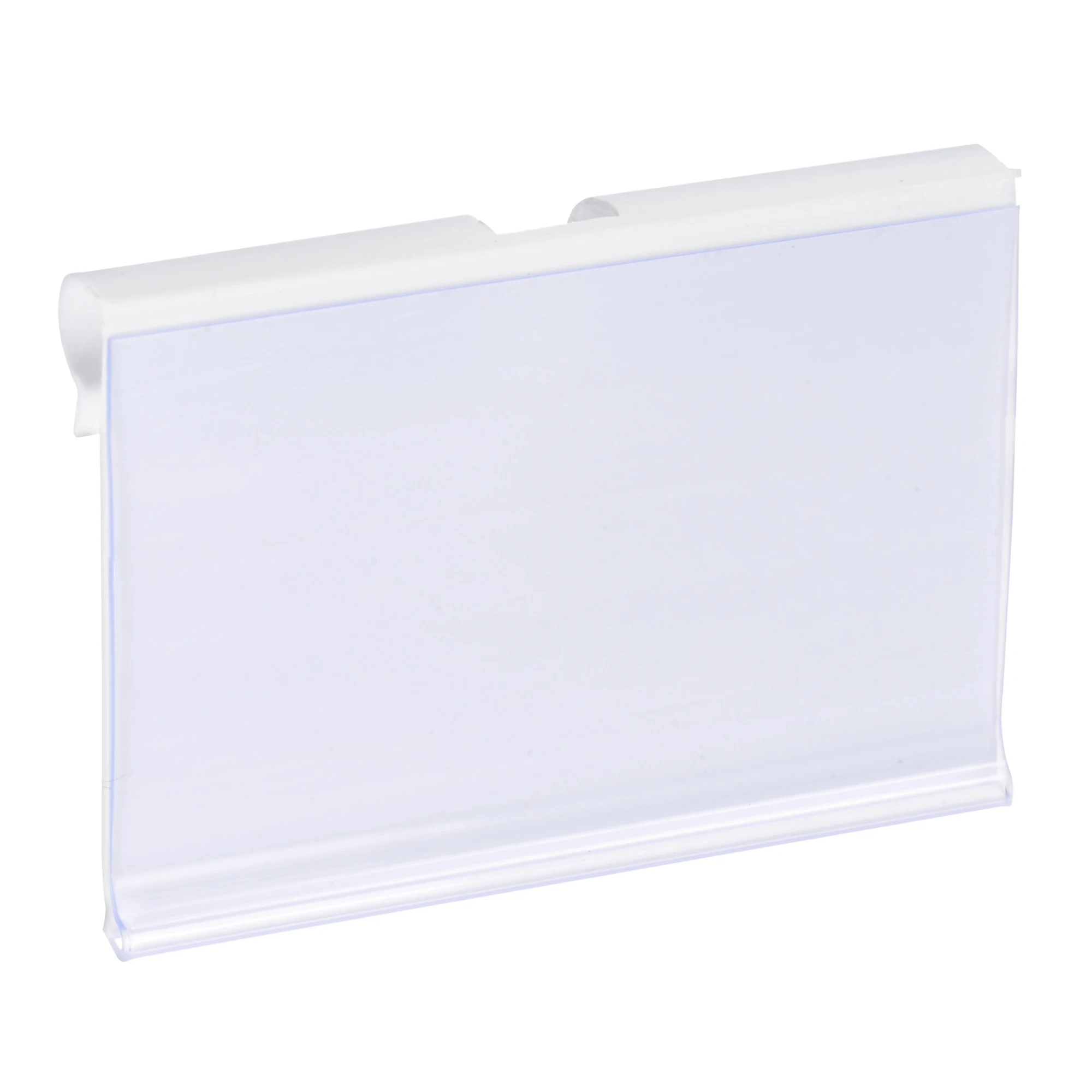 

Uxcell Label Holder 60x40mm Clear White Plastic for Wire Shelf 50 Pcs