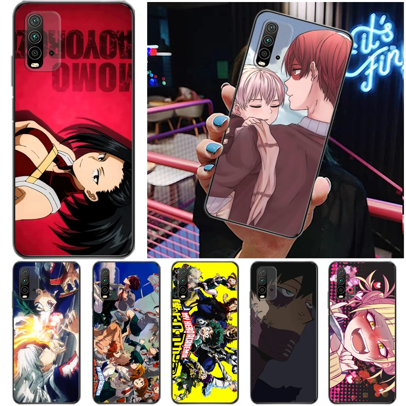

My Hero Academia Dabi Shigaraki Tomura Boku Bakugou Katsuki Todoroki Shouto Phone Case For Xiaomi Redmi 9 9T 9A 9C Pro Funda