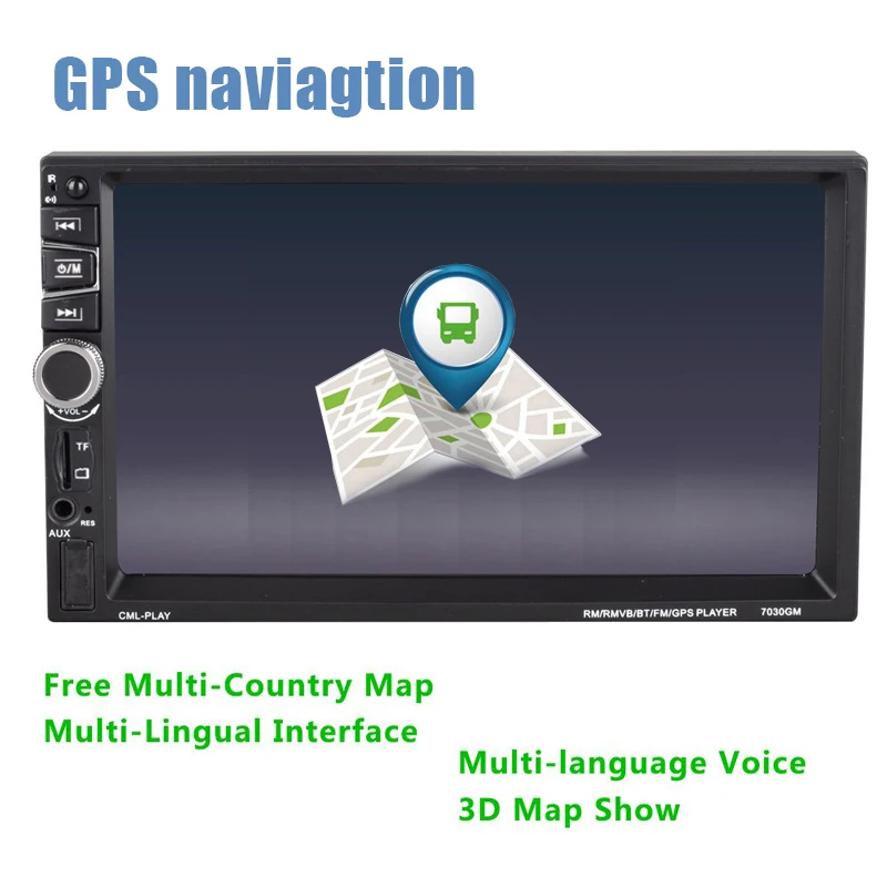 7 &quot2 Din GPS Навигация стерео задняя камера для автомобиля MP5 плеер автомобильное