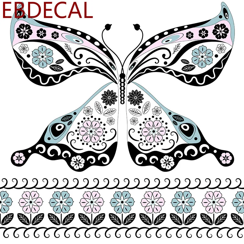 EBdecal бабочка для авто машина бампер окно переводные наклейки чемодана DIY Декор
