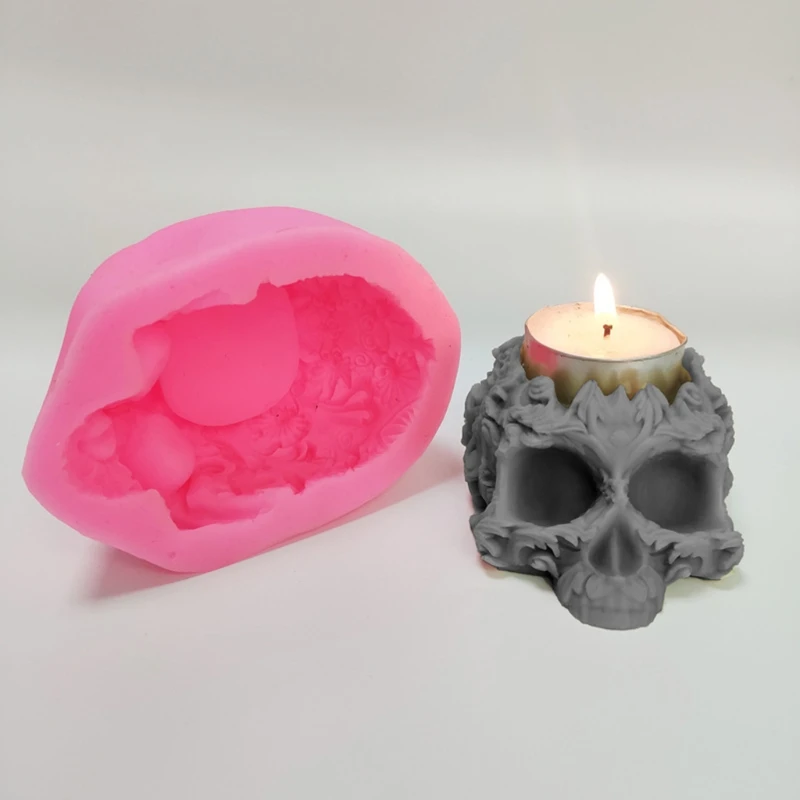 

3D подсвечник в виде черепа