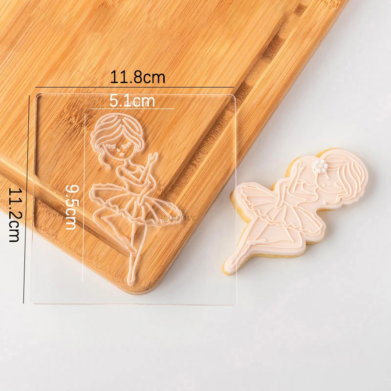 Рельефные формы для балерины принцессы акриловые штампы мастики сахарной