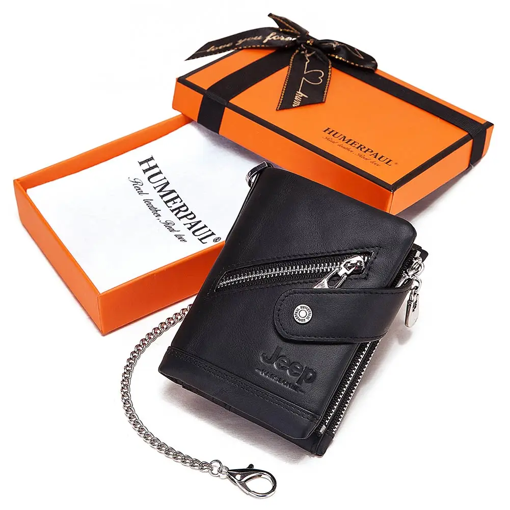 Мужской кошелек из натуральной воловьей кожи с рчид модный для мелочи маленькая