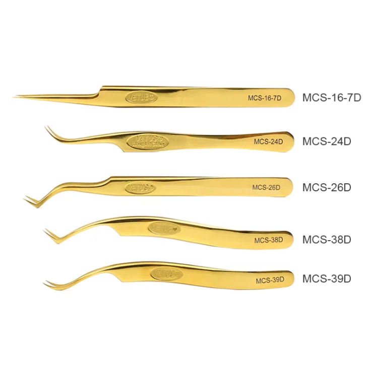 

50pcs 100%Vetus lettering Series Fantasy Bright Beauty Makeup Tweezers for Build 3D 6D Eyelash