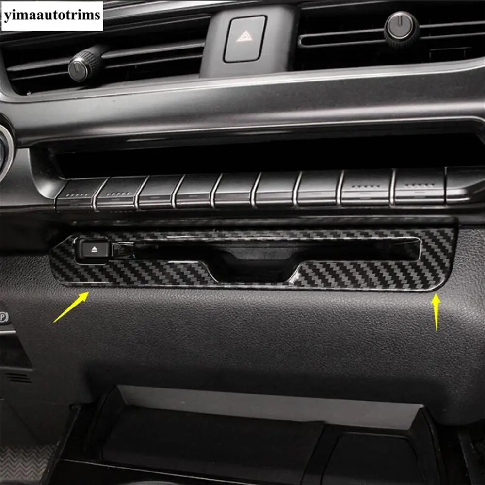 

CD Panel / Lift Button / Head Lamps / Gear Box / Dashboard Cover Trim Fit For Lexus UX 200 250H 2019 2020 ABS Carbon Fiber Look