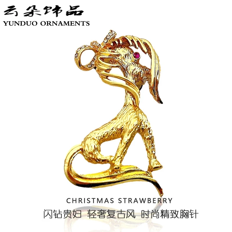 

Cute puppy Brooch for women and children Animal Brooch coat clothing accessories