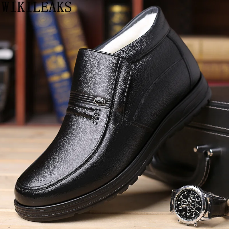 

Brown Chelsea Boots Men Black Ankle Boots Man Winter Boots for Men Male Slip on Shoes Man Leather Shoes Men Zapatillas De Hombre
