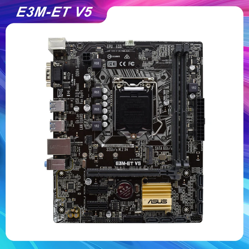 E3M ET V5 для Asus рабочего Материнская плата ddr4 Оперативная память C232 LGA 1151 SATA 6 ГБ/сек.