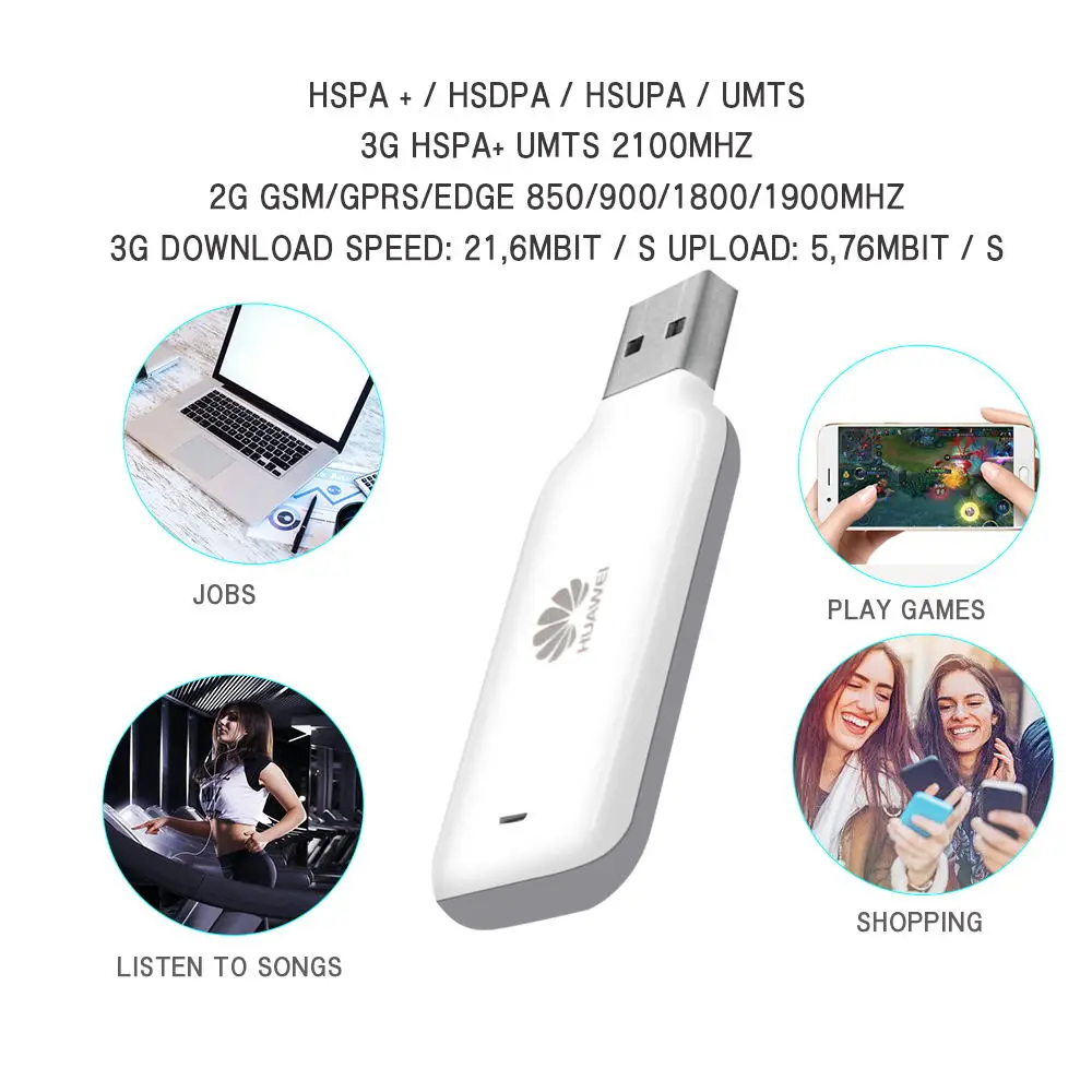 

Разблокированный USB-модем HUAWEI E3533, 3G, HSPA +, 21 Мбит/с