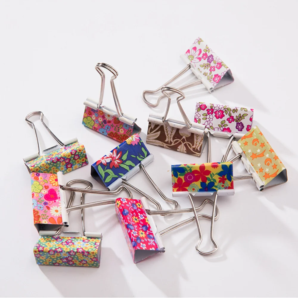 

48pcs 25mm Binder Clips File Paper Clip for Home School Office (Mixed Color)