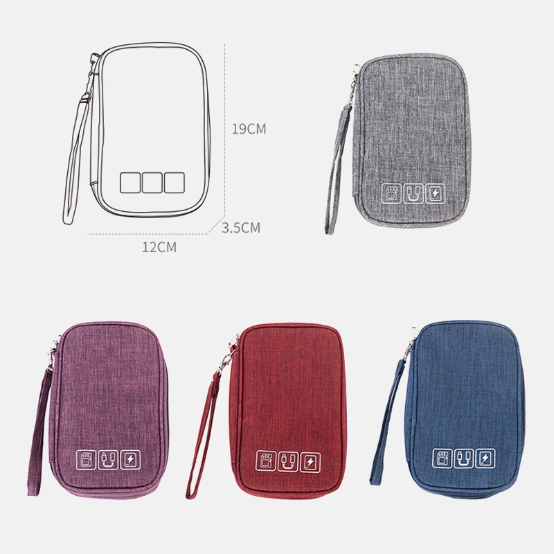 

Cable Bag Organizer Wires Charger Digital Usb Gadget Portable Electronic Earphone Case Zipper Storage Pouch Accessories