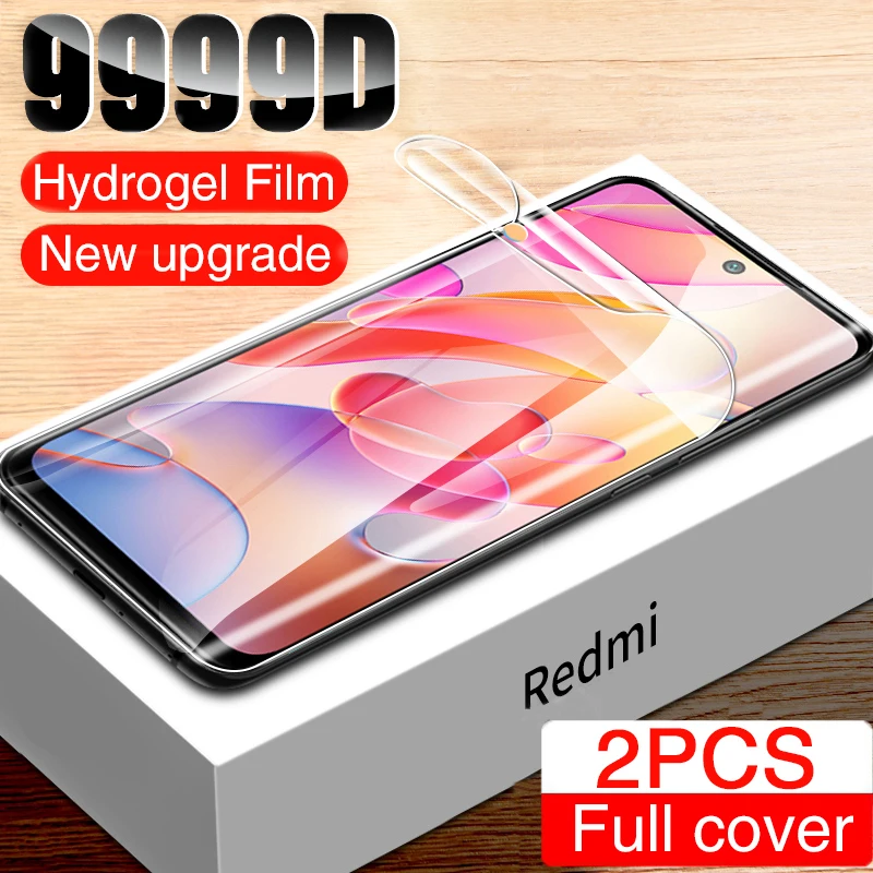 Гидрогелевая пленка для Xiaomi Redmi Note 10 9 8 7 Pro 9S 8T Защитная Mi 11 Ultra Lite 9A 8A Poco X3 M3 2