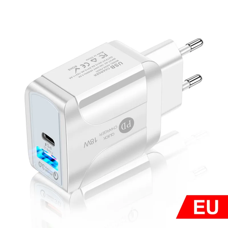 VIKEFON 36 Вт Быстрая зарядка USB зарядное устройство Quick Charge 3 0 Тип C PD для быстрой