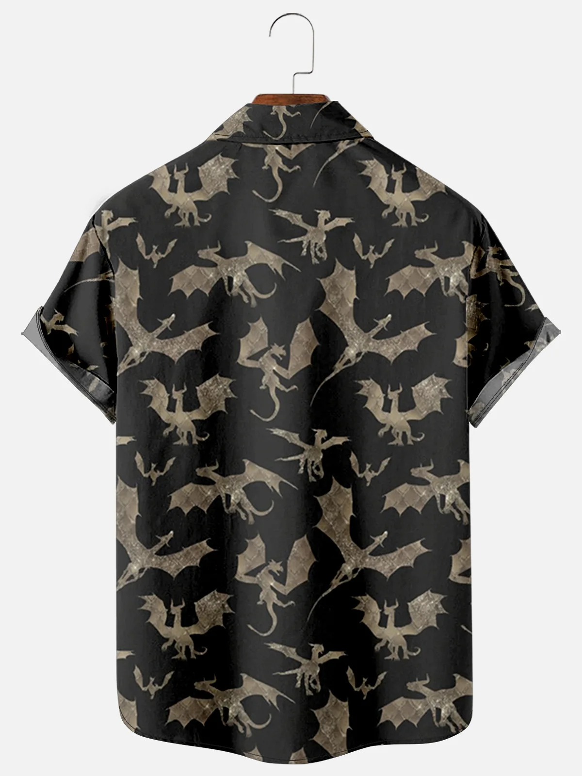 Мужская рубашка с короткими рукавами большого размера принтом викингов 6 3D