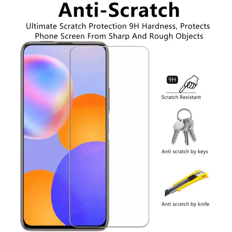 3 Pcs/Lot Protective Glass On For Huawei Honor 9A 9C 9S 9X 9 10X Lite Tempered Screen Protector Film Premiunm | Мобильные телефоны