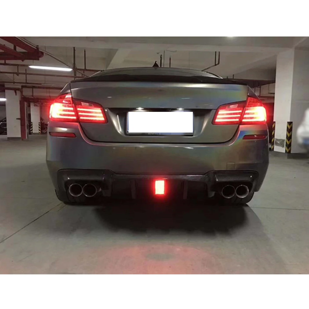 Для BMW 5 Series F10 F11 M Sport Tech 2012 2016 углеволоконный диффузор заднего бампера для губ