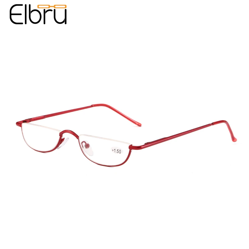 Очки для чтения Elbru с небольшой полуоправой ульсветильник пружинными дужками