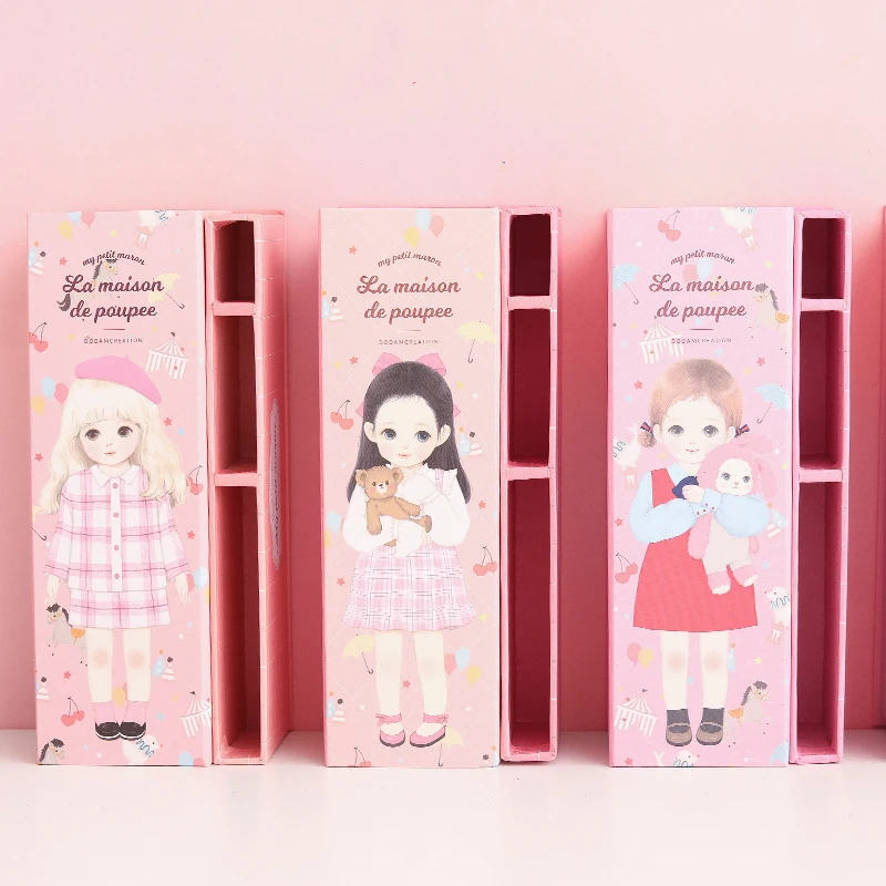 Большой большой чехол для карандашей девочек милая школьная сумка ручек коробка