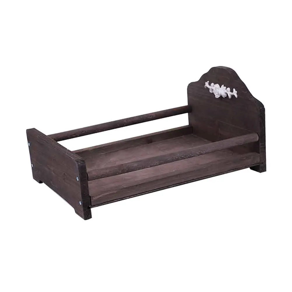 

Home Gift Studio Baby Wooden Bed Crib Posing Newborn Photography Props Bedroom Background Parent Child Multifunction Photo Shoot