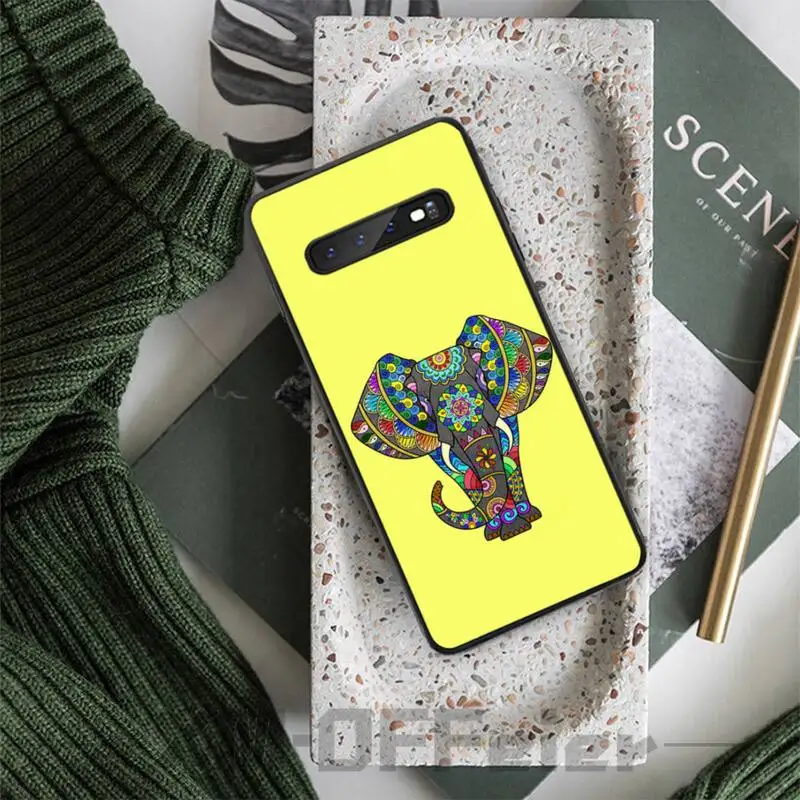 

Indian Animal Elephant Totem Phone Case For SamsungGalaxyA51 A10 A20 A40 A50 A70 A71 For Samsung Note 8 9 10 Tpu Cases Cover
