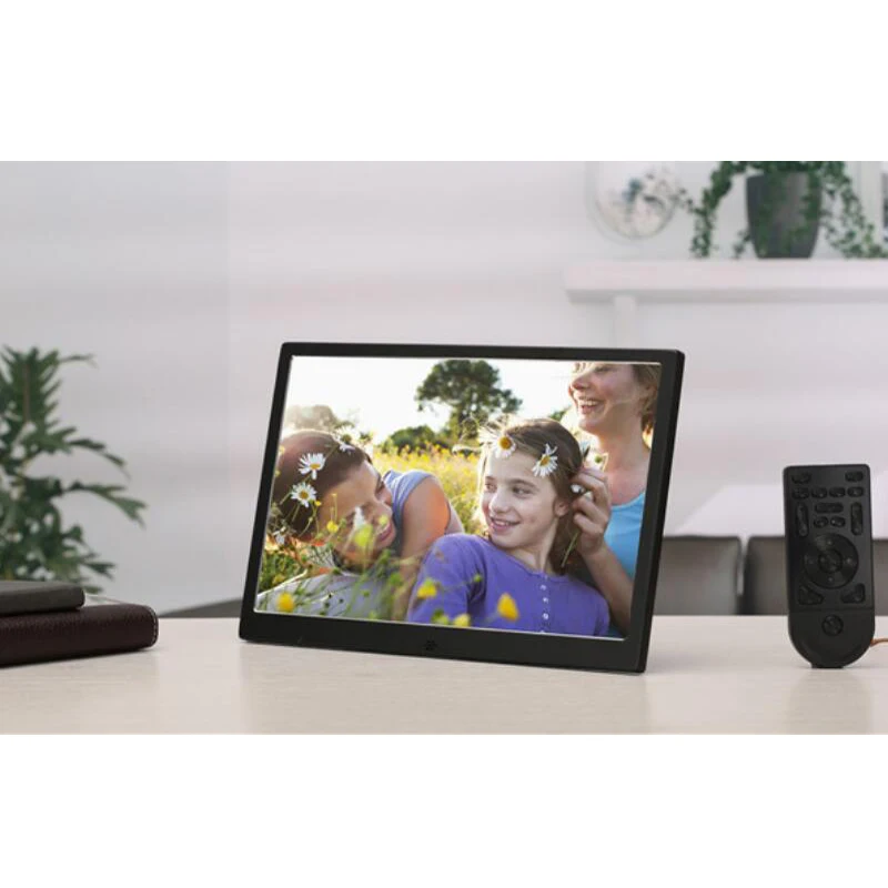 

12" LED Digital Photo Frame 720P Video/Music/Calendar/Clock/TXT Player 1280* 800 Resolution Metal Frame with HD interface