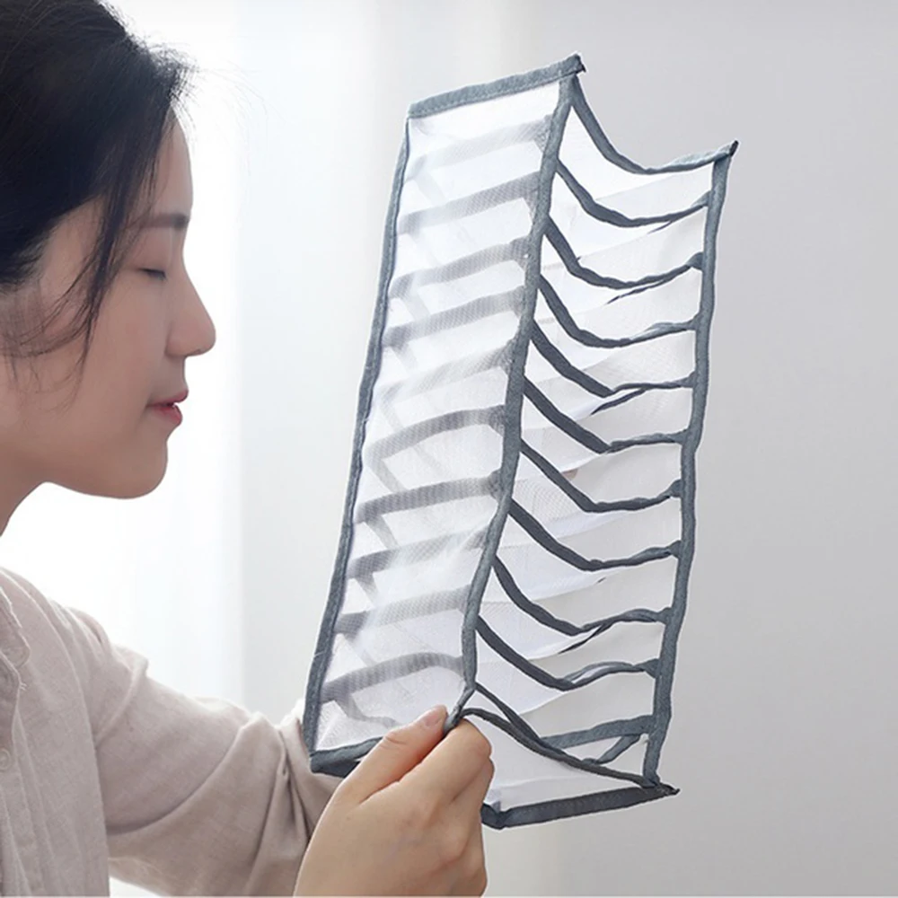 

Underwear Bra Organizer Foldable Cloth Drawer Organizer Dresser Drawer Divider Storage Bins for Socks Panties Bra Lingerie