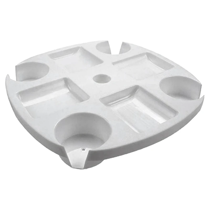 ABFU 17 дюймов круглые пластиковые держатели закуски чашки пляж зонтик стол с