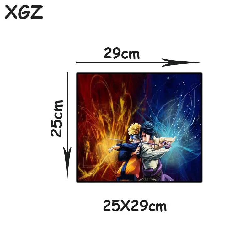 

XGZ large Mouse Pad Black exquisite lock edge animation mouse pad rubber anti slip computer desk mat