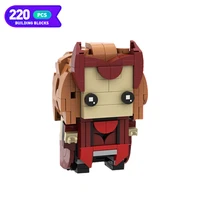 moc scarleting witched classic movie series brickheadz anime character sterne filme building block figure model toys for girls