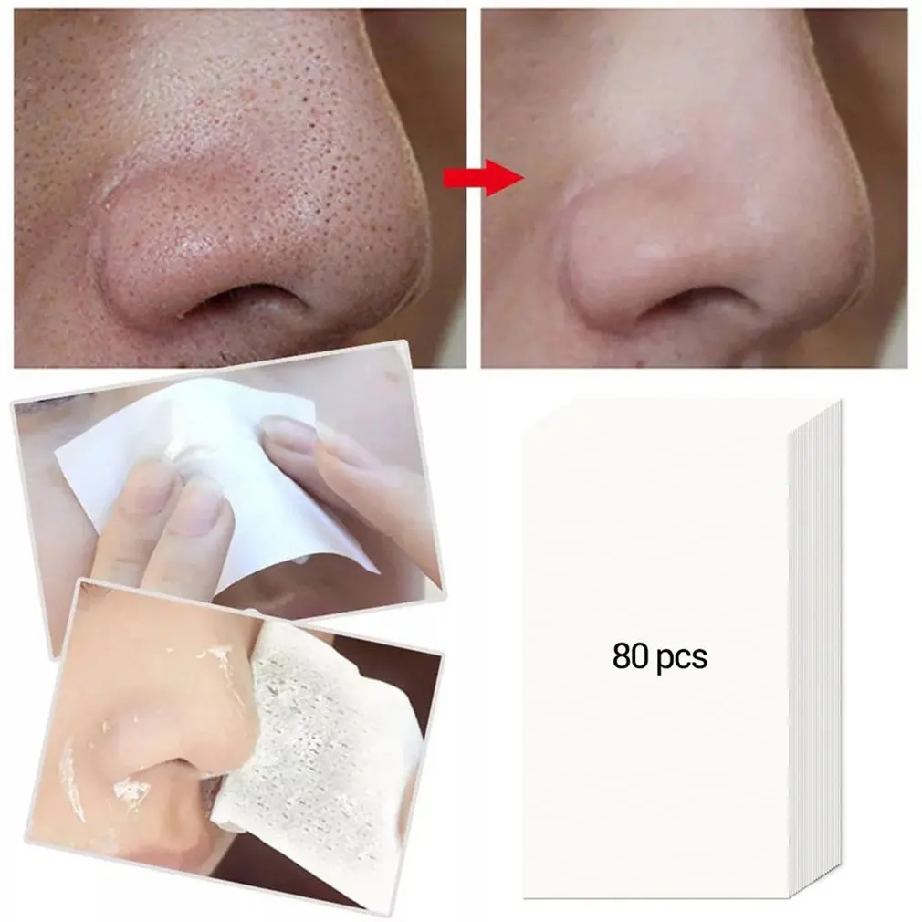 

80pcs Blackhead Nasal Membrane Patch 80pcs Reduce Pores And Remove Blackheads Deep Cleansing Skin Care Nasal Membrane Patch