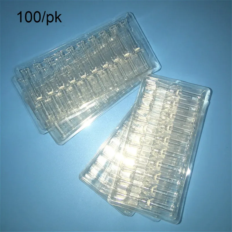 Прозрачная женская 2 мл легко ломающаяся белая баночка для розлива