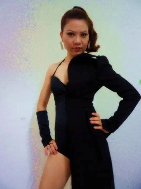 

New nightclub DS dance performance clothing female DJ singer fashion rock Unilateral cloak costume Performance stage Costumes